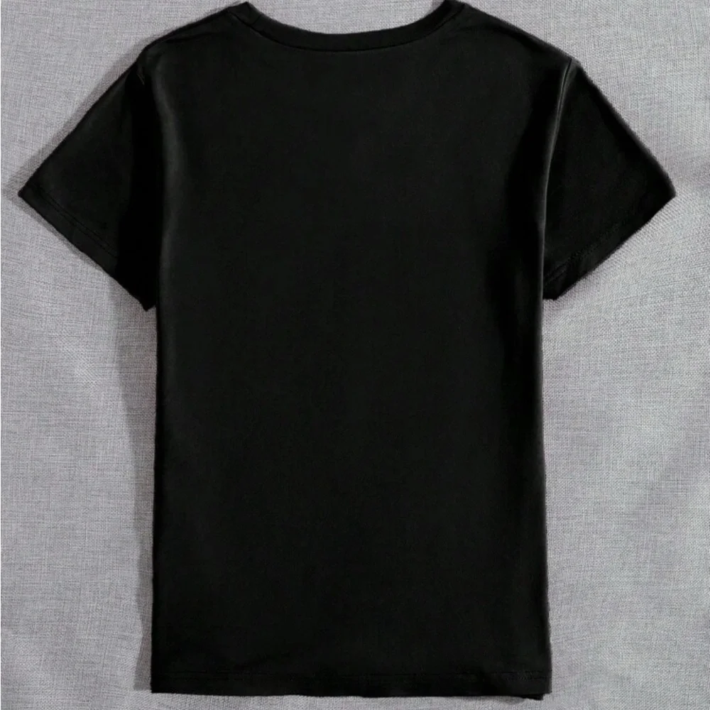 INAWLY Palm Tree Sunset Colorful Sky Print Casual T-Shirt Graphic Tees Size L - Picture 3 of 5